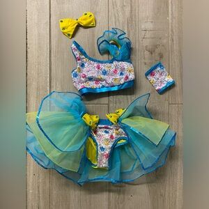 Two piece dance costume